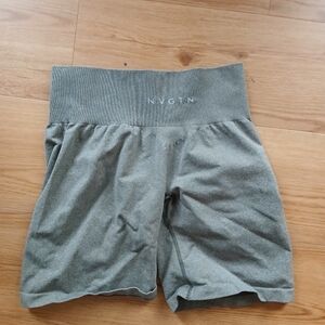 NVGTN Gray Athletic Shorts High-Rise Moisture-Wicking